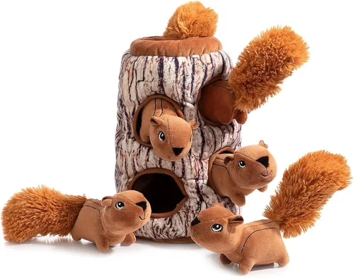 Vista 20 de Hollypet Juguete chirriante para perro, juguetes interactivos de felpa para perros pequeños y medianos y masticadores no agresivos, juguetes