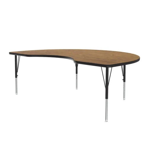 Vista 21 de Correll - Mesa de actividades rectangular Econoline de 30 x 60 pulgadas, parte superior de melamina de granito gris, altura ajustable