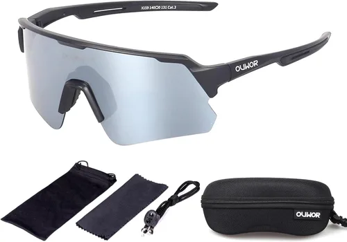 Vista 9 de Gafas de ciclismo polarizadas para hombres, mujeres y jóvenes, UV400, gafas de sol para bicicleta de montaña, MTB, correr, pesca, béisbol