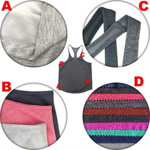 Vista 2 de Lehmanlin Camiseta sin mangas para hombre, con espalda en Y, para gimnasio, fitness, muscular, de secado rápido (paquete de 1 o 3)