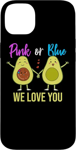 Vista 15 de Pink Or Blue Parents Gender Reveal Baby Shower Party Avocado Case for iPhone 17