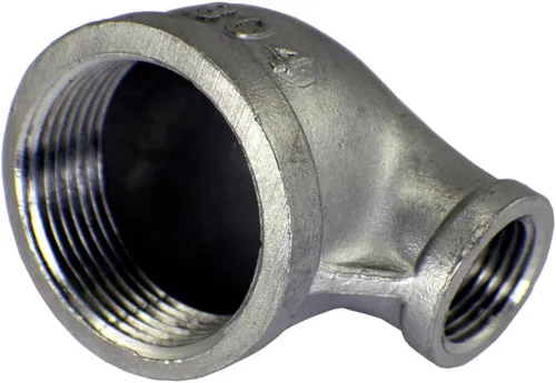Vista 2 de Duda Energy 45° Codo 1/2" Hembra NPT Instalación de tubería de acero inoxidable 0,5