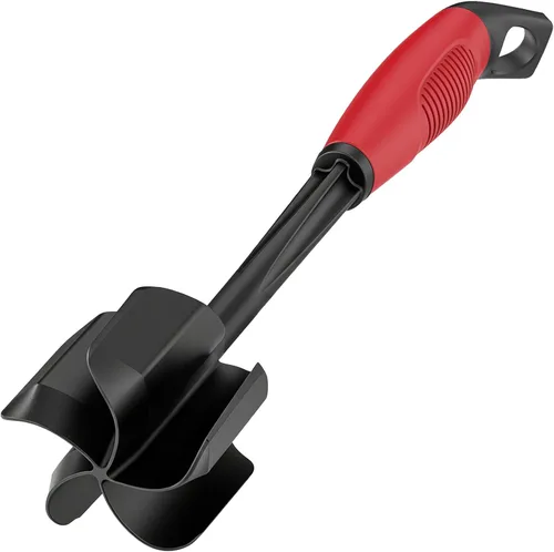 Vista 11 de Ourokhome Picador de carne y triturador de papas, triturador de carne molida de nailon resistente al calor para hamburguesas, 5 cuchillas curvas