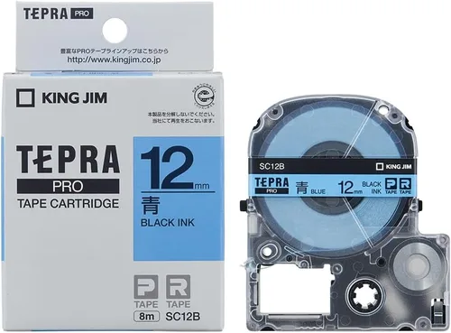 Vista 15 de King Jim Tepra PRO SC6B Color Label 0.236 in Cartucho de cinta azul