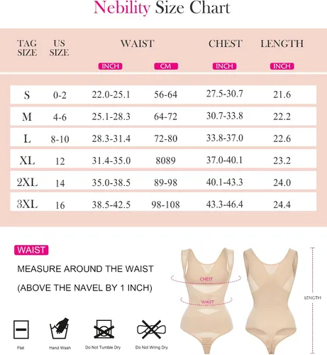 Vista 6 de Nebility Body moldeador de tanga para mujer, con control de abdomen, moldeador de cuerpo, faja, sin costuras, corsé para entrenamiento de cintura