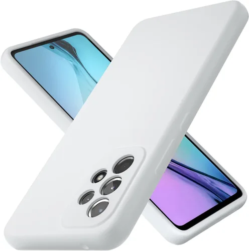 Vista 9 de Funda para Galaxy A53 5G de 6.5 pulgadas, silicona líquida suave protectora y forro de microfibra antiarañazos, a prueba de golpes, compatible