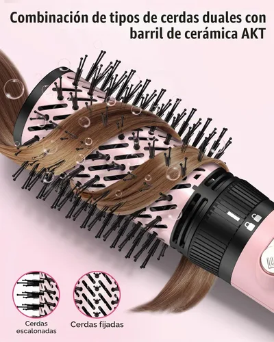 Vista 5 de Farery Hot Air Brush, One-Step Volumizer, Pink