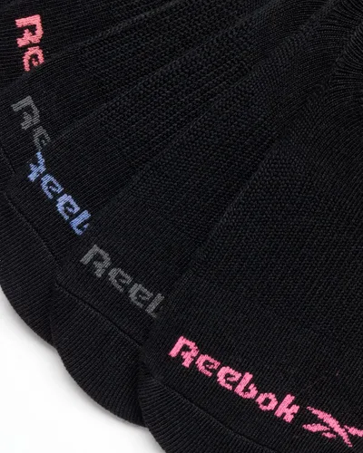 Vista 5 de Reebok Calcetines deportivos para mujer, paquete de 6 calcetines invisibles