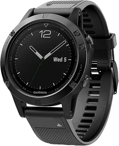 Vista 2 de REYDA Correa de silicona compatible con Garmin Fenix 8 Pro/8/E 1.850 in, 0.866 in, correa de reloj de ajuste rápido, suave y transpirable, pulsera