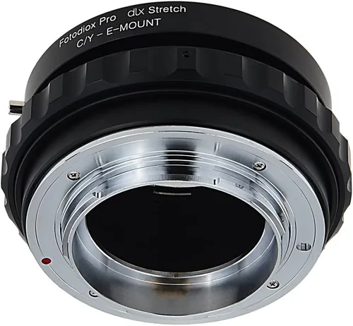 Vista 5 de Fotodiox Adaptador de montaje de lente extensible DLX compatible con lentes Contax/Yashica (CY) a cámaras Sony E-mount