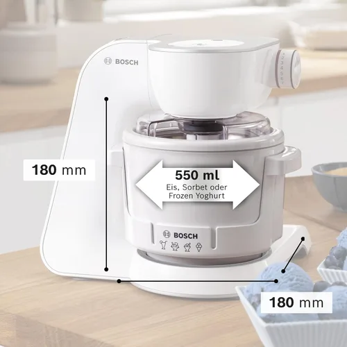 Vista 2 de BOSCH MUZ5EB2 Accesorio para Helado, 0.5 litros, Blanco
