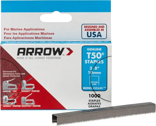 Vista 3 de Arrow Monel grapas T50 resistentes al óxido genuinas
