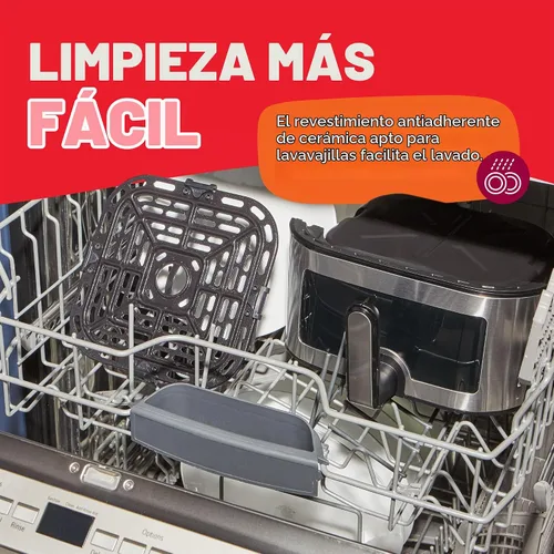 Vista 5 de Instant Pot 4QT VORTEX - Mini freidora de aire 6 en 1, freír al aire, hornear, asar, asar, deshidratar o recalentar, acero inoxidable, 4 cuartos