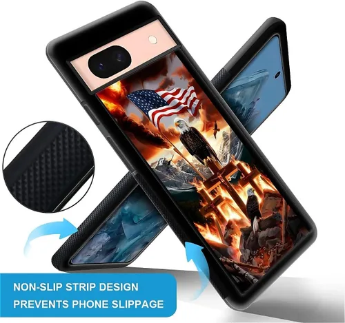 Vista 1875 de Compatible con Google Pixel 4A 5G Mobile Case Creative Acrylic Panel trasero Silicona Protección Grip especialmente diseñado para Google Pixel 4A 5G
