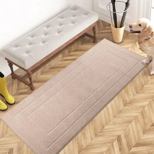Vista 26 de PURRUGS Tapete para puerta que atrapa la suciedad, 20 x 31.5 pulgadas, antideslizante, lavable a máquina, tapete de entrada para perro, tapete