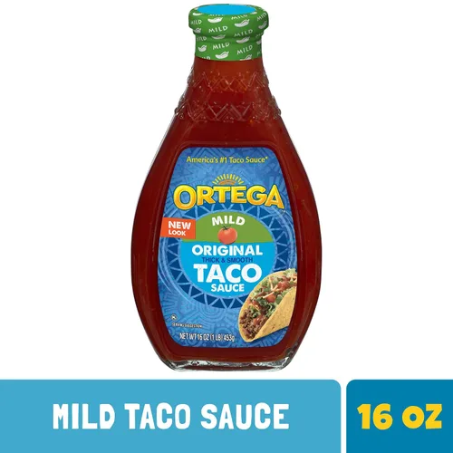 Vista 4 de Salsa para Tacos Ortega Original, Suave, 16 Onzas