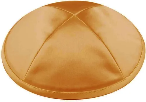 Vista 37 de Zion Judaica Deluxe Satin Kippah Yarmulkes para niños, adolescentes y adultos, 6.25 pulgadas, opciones multicolores, diseño de 4 paneles Negro