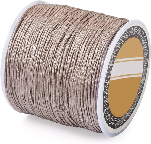 Vista 40 de Cheriswelry 8 rollos de 49 yardas/rollo de 0.031 in de hilo de nailon para macramé, cordón de nudo chino para pulsera tejida personalizada