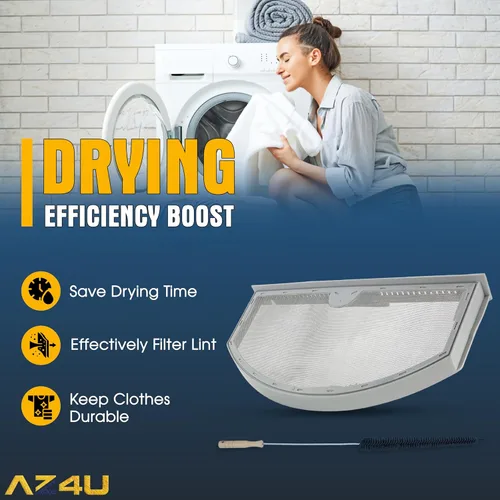 Vista 7 de AZ4U Filtro de pelusa de repuesto para General Electric (GE) HotPoint WEO3X23881 GTD42EASJ2WW GTX22EASK0WW GTD42GASJ0WW HTX21EASK0WW GTD45EASJ0WS