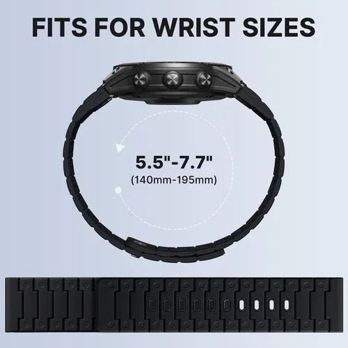 Vista 4 de Bandletic Magnético Compatible con Garmin Instinct 2 Correa de Reloj - Correa de Silicona de Ajuste Rápido de 22mm para Fenix 8 E 47mm/7 6 Pro/5