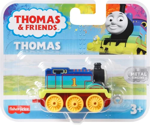 Vista 6 de Thomas & Friends Fisher-Price GYV69 Rainbow Thomas - Motor de tren para niños en edad preescolar a partir de 3 años, rojo, 1.8 in*1.2 in*3.1 in