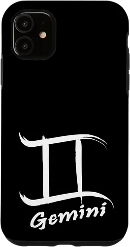 Vista 8 de iPhone 16 Gemini Sign With Zodiac Symbol Astrological Womens Mens Case