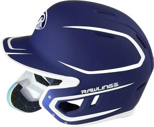 Vista 4 de Rawlings Casco de bateo de béisbol MACH Adjust, protector facial ajustable, dos tonos mate, tamaños JR y SR, varios