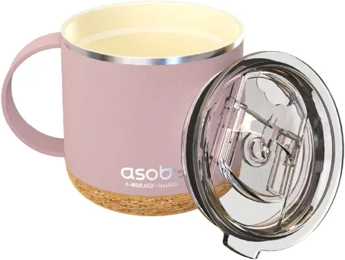 Vista 19 de asobu Taza de viaje 360 – Taza de acero inoxidable aislada al vacío de 28 onzas con tapa y asa a prueba de derrames de 360° – Mantiene las bebidas