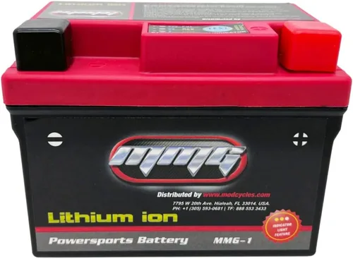 Vista 2 de Batería sellada de iones de litio MMG Powersport 12V 120CCA, reemplazo para YTX4L-BS YTX5L-BS YTZ5S para motocicletas, scooters, ATV, UTV