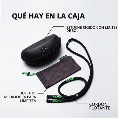 Vista 6 de NINES Lentes de sol polarizados FORK, NIRTECH y UV400, lentes antirreflejos hidrofóbicos. Ideal para pesca y aventuras al aire libre