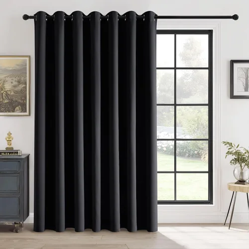 Vista 29 de RYB HOME Cortinas portátiles para puerta con privacidad, cortinas opacas y aislantes térmicas para dormitorio, armario, sala de estar, comedor, Beige