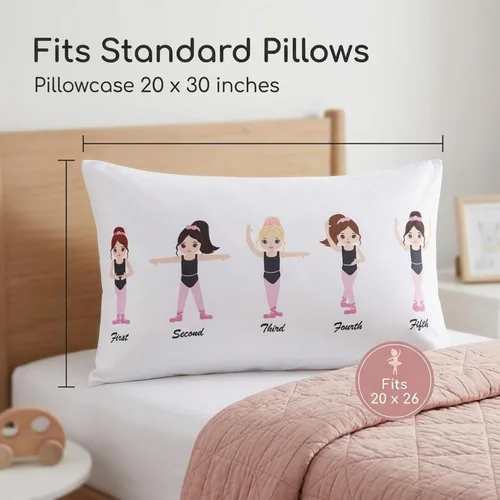 Vista 4 de Everyday Kids Paquete de 2 fundas de almohada de tamaño estándar para almohadas de 20 x 26 pulgadas, 100% microfibra suave y transpirable, perfectas