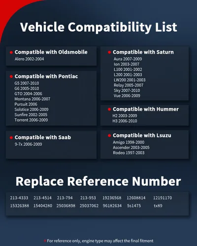 Vista 9 de VEHICODE Sensor de temperatura del refrigerante del motor, sensor de temperatura del agua ECT compatible con Chevrolet Chevy Silverado Suburban
