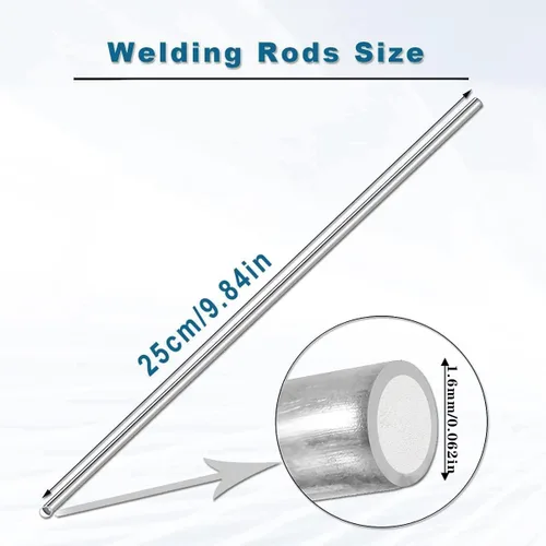 Vista 4 de 25 varillas de soldadura de aluminio, varillas de soldadura de aluminio para antorcha de propano, varillas de soldadura de aluminio para alú
