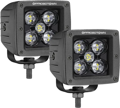 Vista 13 de OFFROADTOWN Arnés de cableado 2 cables para cubos LED Pods LED Negro