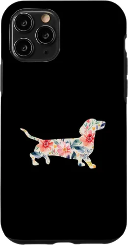 Vista 28 de Funda para perro salchicha floral para iPhone 12 mini
