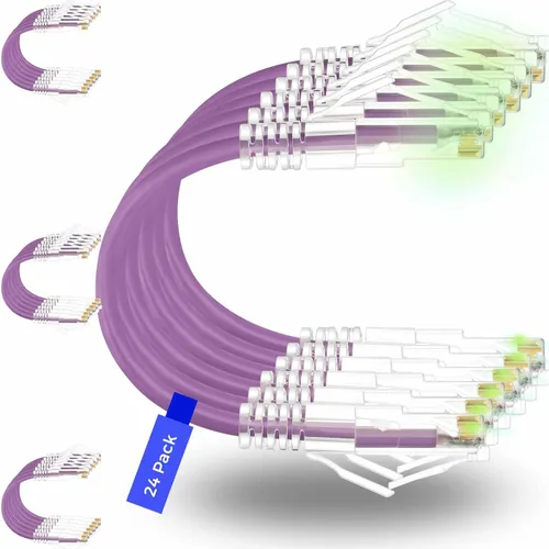 Vista 11 de Rapink Patch Cables Cat6/ Cat6a - Cable de conexión Ethernet Cat6 / Cat6a, compatible con 10G, cable de conexión Cat 6 sin enganches para panel