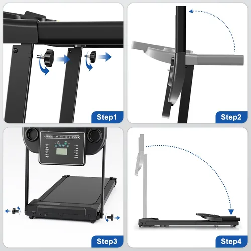 Vista 15 de Treadmills for Home Walking Pad Machine Foldable Treadmill with Handle Bar for Running Jogging Gym Compact Portable Small Caminadora Electrica