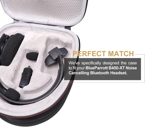 Vista 3 de LTGEM - Funda compatible con Bluetooth BlueParrott B450-XT/B350-XT/B550-XT con cancelación de ruido