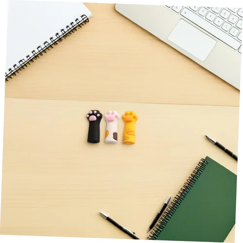 Vista 3 de FOMIYES Juego de cubiertas de herramientas para el cuidado de uñas, 3 piezas, tijeras para gatos, pinzas de cutícula, funda protectora, tapa