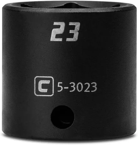 Vista 5 de Capri Tools Zócalo de impacto poco profundo de 0.236 in, accionamiento de 3/8 pulgadas, 6 puntos, métrico