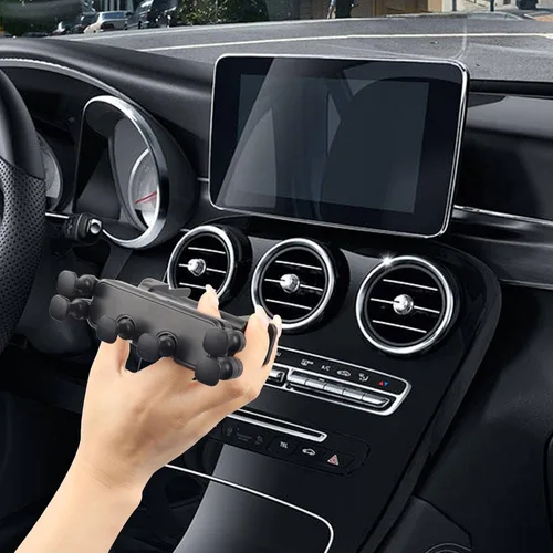 Vista 2 de SUNCARACCL Soporte de teléfono para automóvil Montaje de teléfono compatible con Mercedes Benz A/B/C/E/S-Class, GLC/GLE/GLS/GLB/GLA-Class 2016-2023
