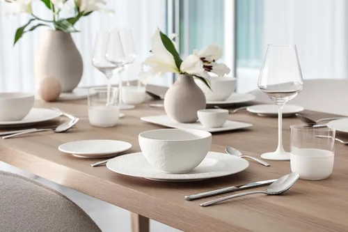 Vista 3 de Villeroy & Boch Manufacture Rock Blanc - Cuenco pequeño, perfecto para alimentos, aperitivos o arroz, porcelana premium, fabricado en Alemania