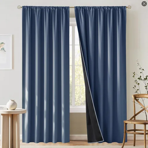 Vista 46 de NICETOWN Biscotti - Cortinas de cocina beige de 36 pulgadas de largo, bolsillo para barra, 100% opacas, casuales y relajantes, tratamientos