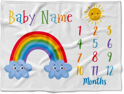 Vista 25 de Manta de bebé de alpaca personalizada, manta de bebé con nombre personalizado, decoración de guardería de cactus, recién nacido, regalos