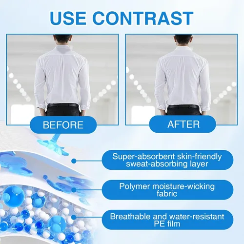 Vista 4 de 60 protectores de cuello para camisas de hombre, protector de camisa desechable, adhesivo contra el sudor