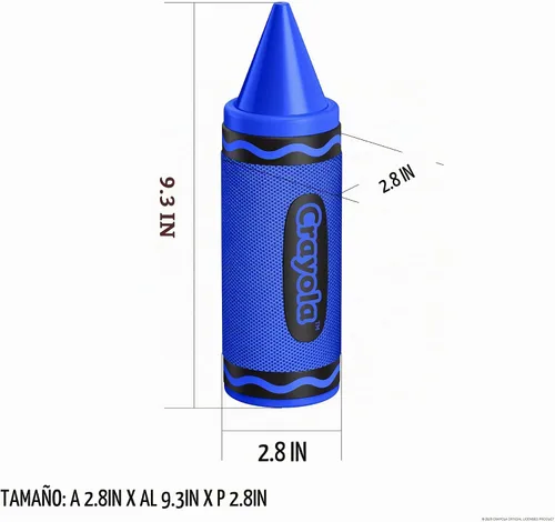 Vista 5 de Crayola Altavoces Bluetooth para niños, altavoces Bluetooth portátiles Azul