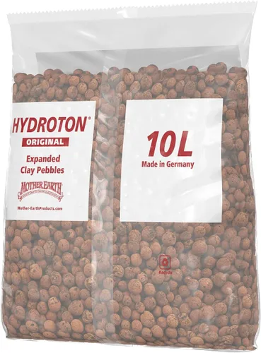 Vista 4 de Hydroton Original Clay Pebbles - 10 litros Agregado de arcilla expandida ligero fabricado en Alemania