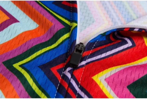 Vista 29 de Jersey de ciclismo para mujer, de manga corta, secado rápido, transpirable, para montaña.