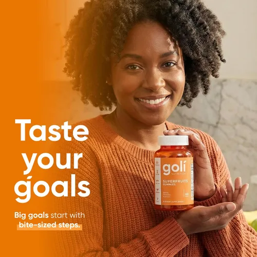 Vista 5 de Goli Nutrition - Gomita vitamínica SuperfRUITS de 60 quilates, con ingredientes potenciadores del colágeno. Radiar. Rejuvenecer. Refresca
